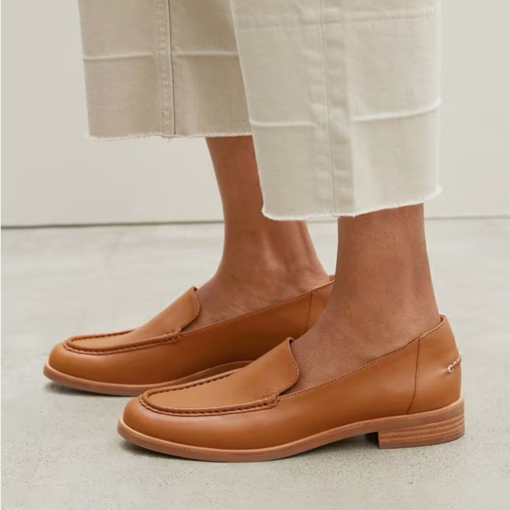 Everlane The Modern Loafer Camel, Leather  sz 8